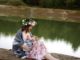 breastfeeding, nature, girl