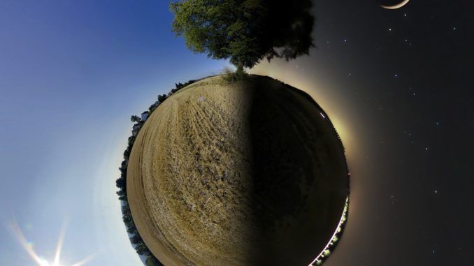 day and night, little planet, small planet