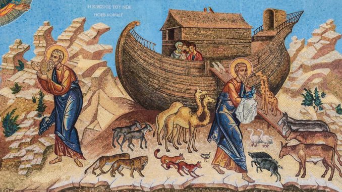 noah's ark, mosaic, iconography