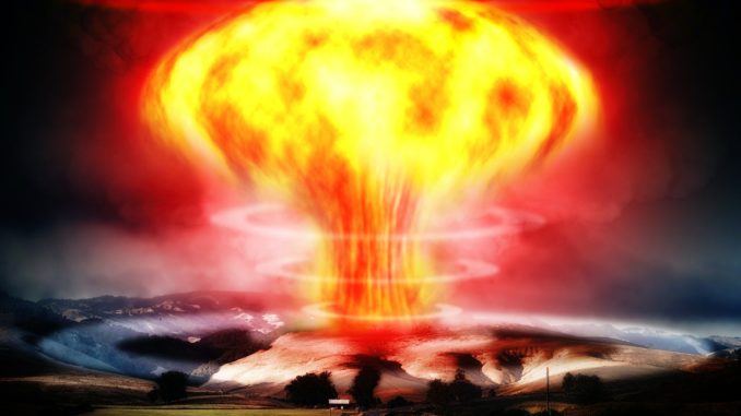 nuclear explosion, mushroom cloud, atomic bomb