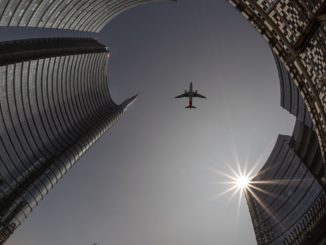 plane, city, architecture