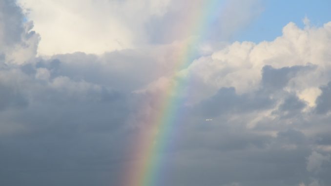 rainbow, nice, horizon