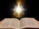 bible, book, light bulb