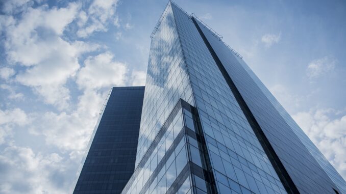 buildings, glass, reflection