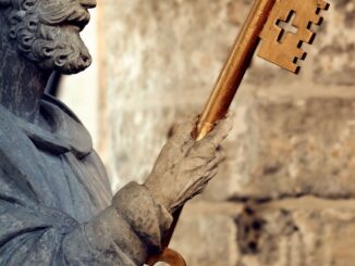 statue, church, holy