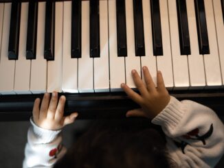 piano, learning, child