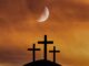 moon, crosses, easter