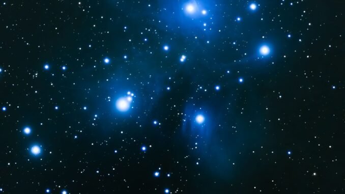 pexels-photo-30443752-30443752 Capture of the Pleiades star cluster, showcasing its luminous blue stars in a vast night sky.